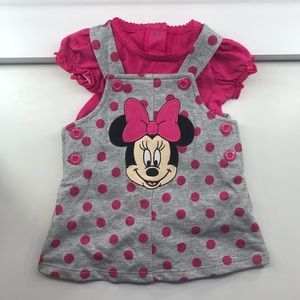 Disney Baby Mini Mouse 2 piece set. EUC. 3 months